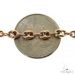 14k Rose Gold Solid Fancy Link 5.9mm 12.5 Inches 69957 - Image 3