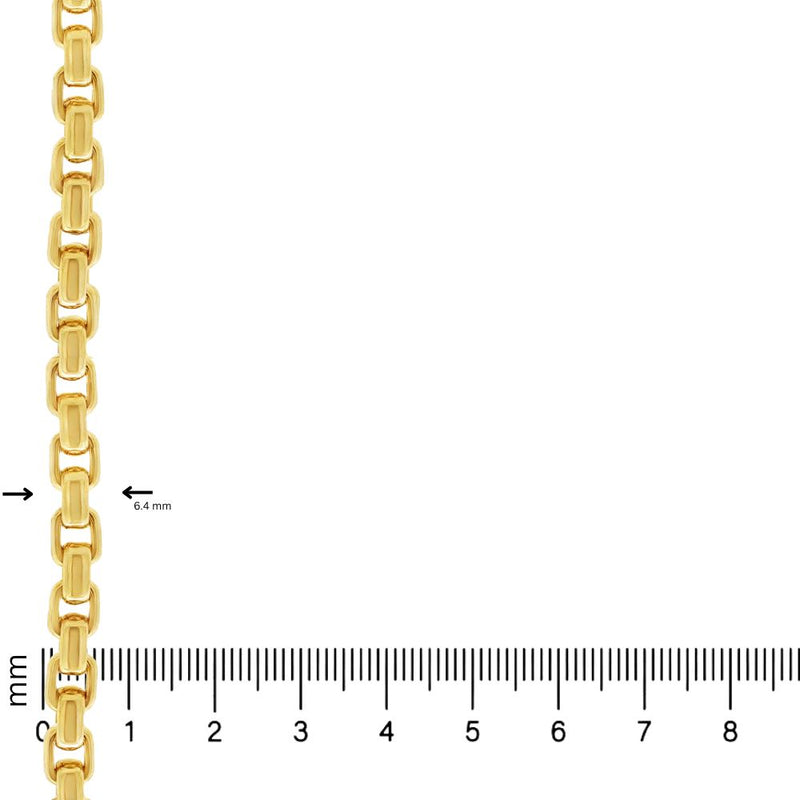 14K Gold box chain, 6.5 mm, photo 6 of 7