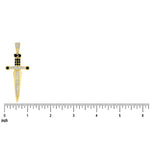 Dagger Knife Pendant Black Diamond 70987