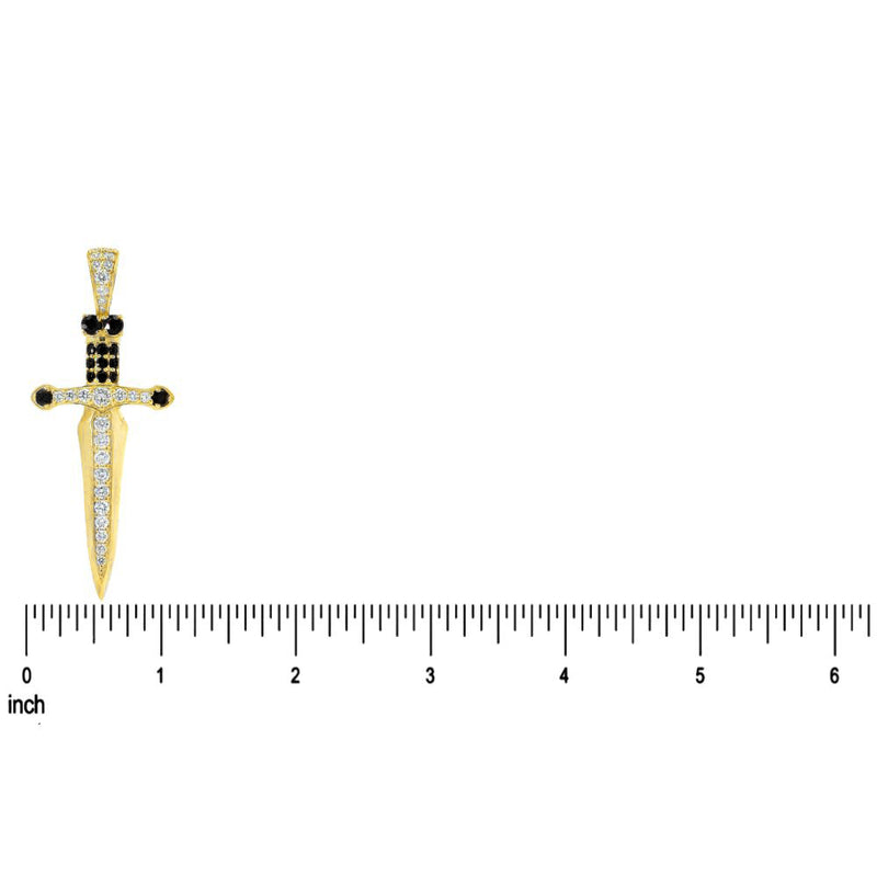 Dagger Knife Pendant Black Diamond 70987