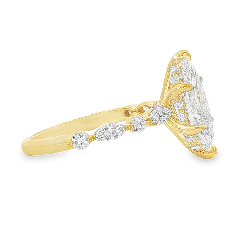 Marquise Diamond Engagement Ring 70845