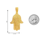 Gold Hamsa Pendant 70956