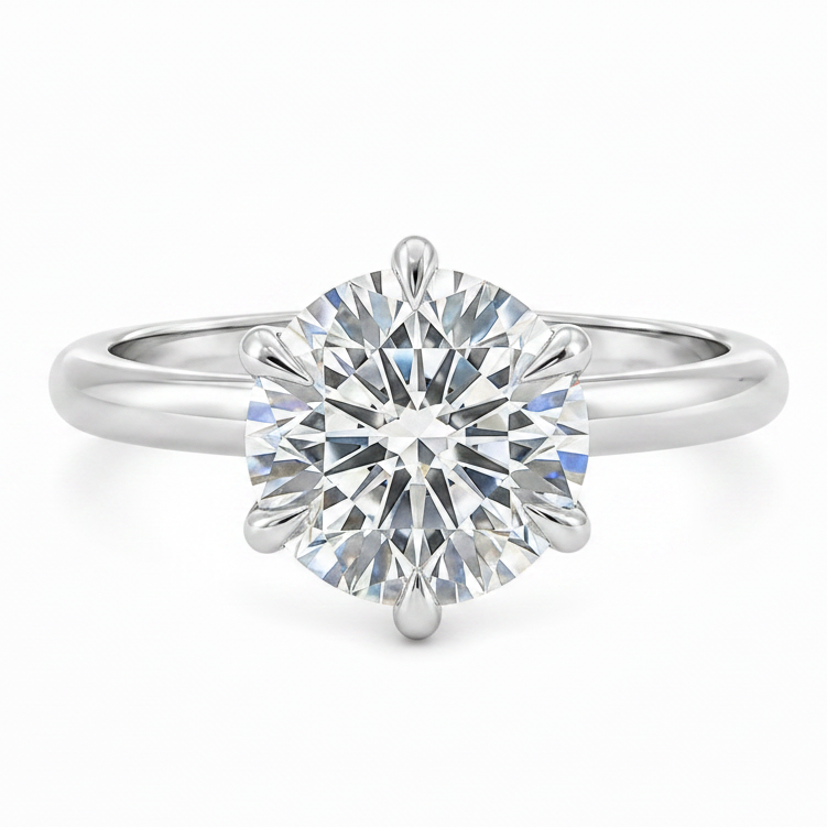 Audrey Six-Prong Diamond Engagement Ring 68943