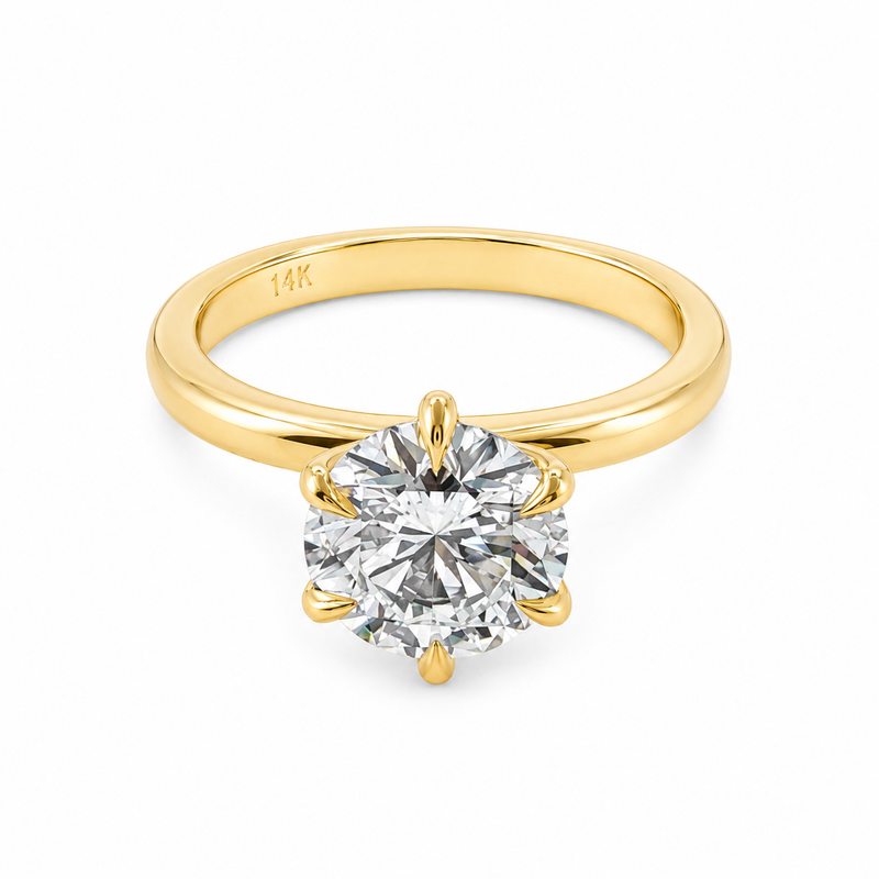 Audrey Six-Prong Diamond Engagement Ring 68943
