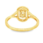 18k Gold Baguette Diamond Ring 67028