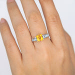Diamond Citrine Gemstone Ring 44514