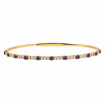 Flexible Sapphire Diamond Tennis Bracelet 71033