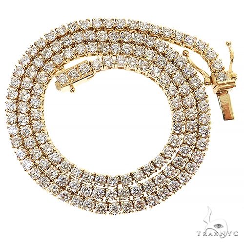 14K Gold tennis chain, 3.3 mm, photo 2 of 7
