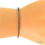 5 Pointer Rainbow Sapphire Tennis Bracelet 68572 - Image 6