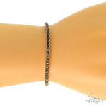 7 Pointer Rainbow Sapphire Tennis Bracelet 68573 - Image 6
