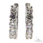 7 Pt Hoop Diamond Earrings (Lab) 68299 - Image 1