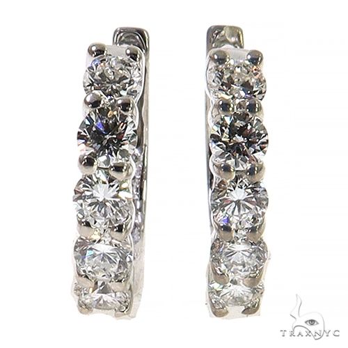 7 Pt Hoop Diamond Earrings (Lab) 68299 - Image 1