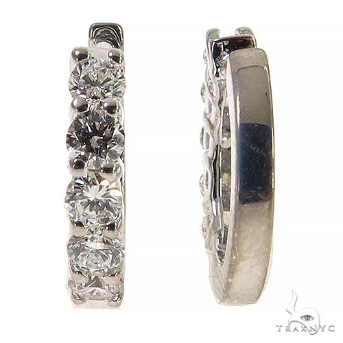 7 Pt Hoop Diamond Earrings (Lab) 68299 - Image 3