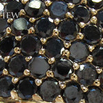 7 Row Fully Black Diamond Ring 23499 - Image 3