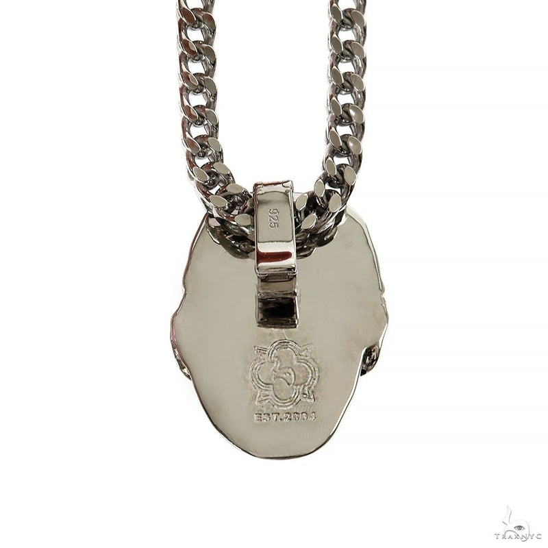 Mini Donald Trump Pendant with Franco Chain Set .925 Silver 70001 - Image 4
