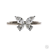 14K Gold Butterfly Lab-Grown Diamond Ring 70010