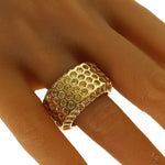 TraxNyc Mens Honeycomb Ring 70020 - Image 7