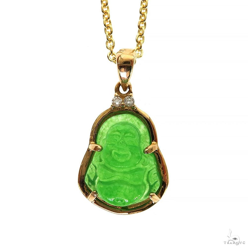 Jade Stone Buddha Pendant Necklace 70027 - Image 1