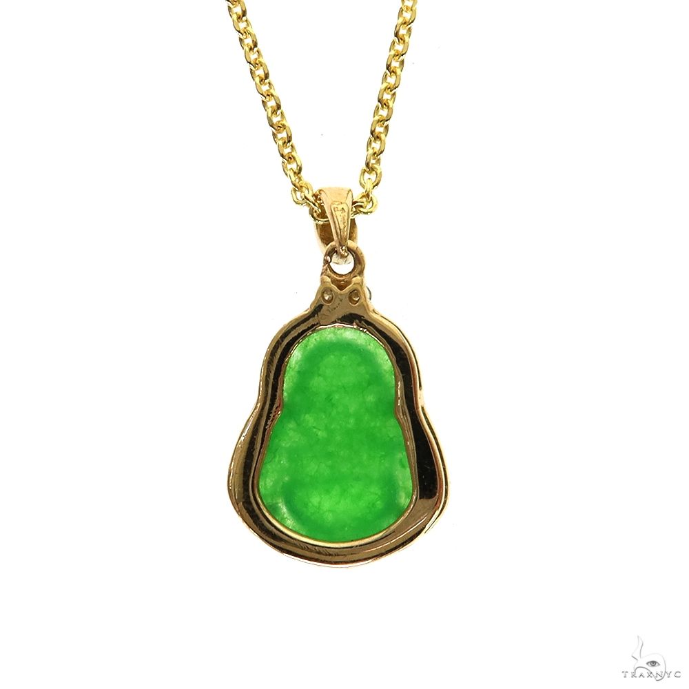 Jade Stone Buddha Pendant Necklace 70027 | TraxNYC