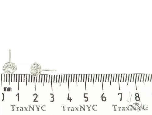 Big Center Stone Diamond Stud Earrings 70030 - Image 5