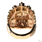 TraxNYC 14k Gold Jesus Head Ring 70037 - Image 5