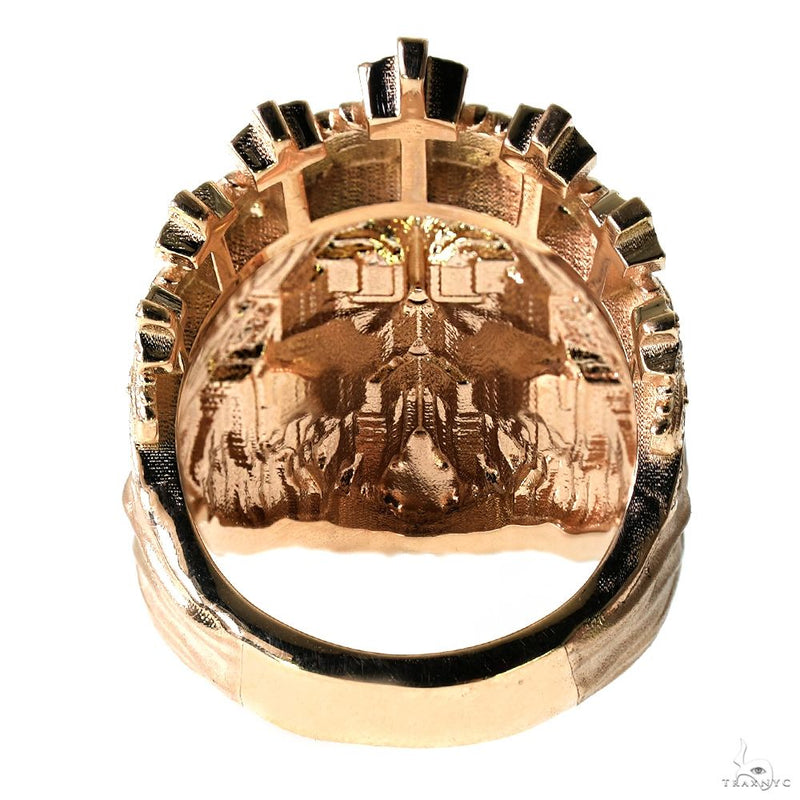 TraxNYC 14k Gold Jesus Head Ring, photo 5 of 6