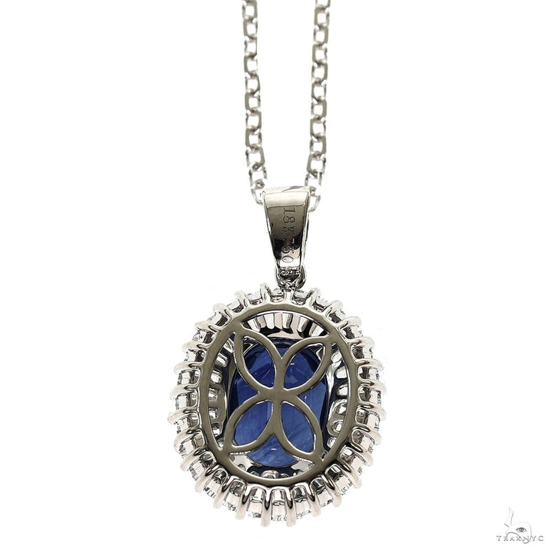 18K Gold TraxNYC Ballerina Collection Blue Sapphire Necklace, photo 4 of 7