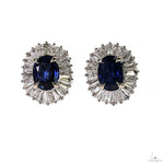 TraxNYC Ballerina Collection Blue Sapphire Earrings 70056 - Image 1