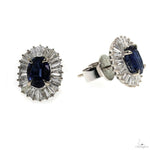 TraxNYC Ballerina Collection Blue Sapphire Earrings 70056 - Image 2