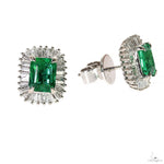 TraxNYC Ballerina Collection Emerald Earrings 70057 - Image 2
