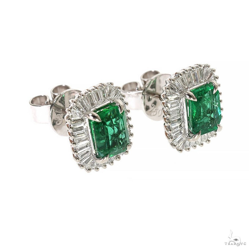 TraxNYC Ballerina Collection Emerald Earrings 70057 - Image 3