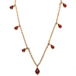 Pear Shape Red Sapphire Necklace 70063 - Image 1
