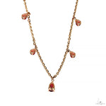 Pear Shape Red Sapphire Necklace 70063 - Image 3