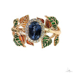 Blue Sapphire Flower Ring 70064 - Image 1