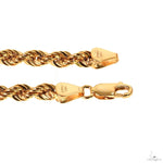 14k Yellow Gold Hollow Rope Link Bracelet 4.7mm 8 Inches 70075 - Image 4