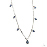 Pear Shape Blue Sapphire Necklace 70085 - Image 2