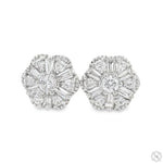 Sparkling Flora Studs Diamond Earrings 70093 - Image 1