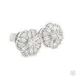 Sparkling Flora Studs Diamond Earrings 70093 - Image 2