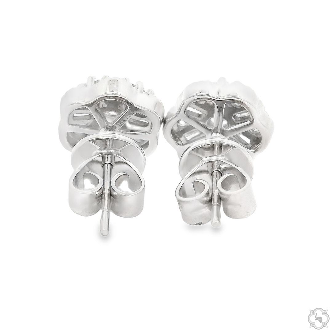 Sparkling Flora Studs Diamond Earrings 70093 | TraxNYC