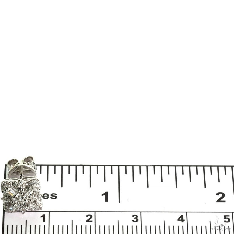 18K Gold Luminous Blossom Studs Diamond Earrings, photo 6 of 6