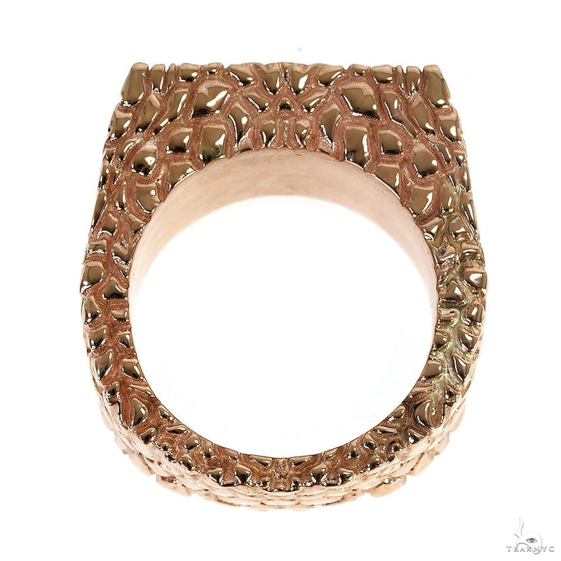 15 Pointer 3 Row Gold Nugget Diamond Ring 70096 - Image 5