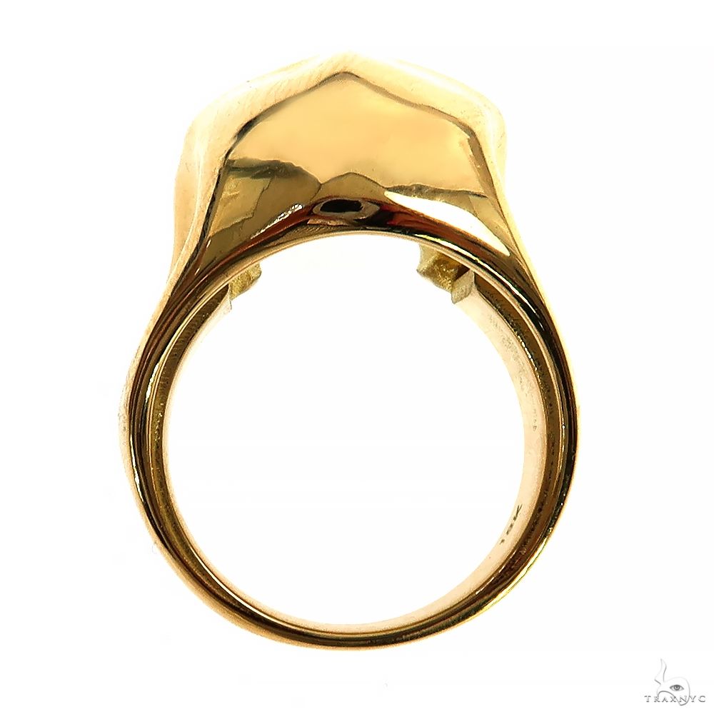 18K Gold Skull Ring 70097 | TraxNYC