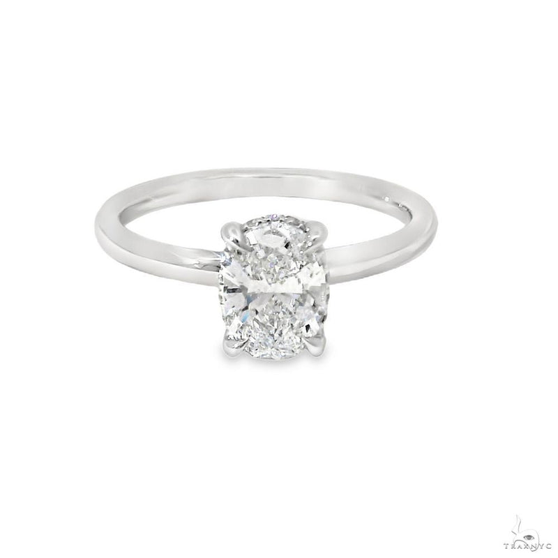Solitaire Oval Diamond Engagement Ring (S) 70111 - Image 1