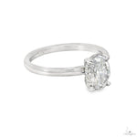 Solitaire Oval Diamond Engagement Ring (S) 70111 - Image 3