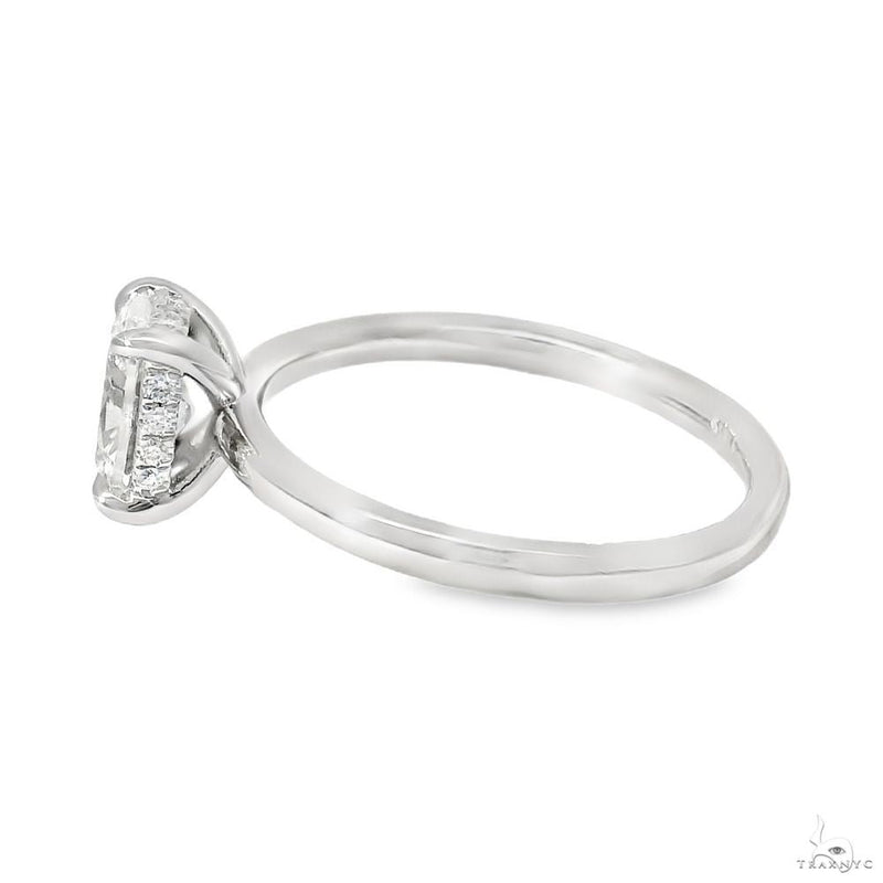 Solitaire Oval Diamond Engagement Ring (S) 70111 - Image 6