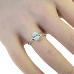 Solitaire Oval Diamond Engagement Ring (S) 70111 - Image 7
