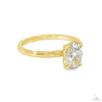 Solitaire Oval Diamond Engagement Ring (S) 70111 - Image 10