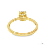 Solitaire Oval Diamond Engagement Ring (S) 70111 - Image 12
