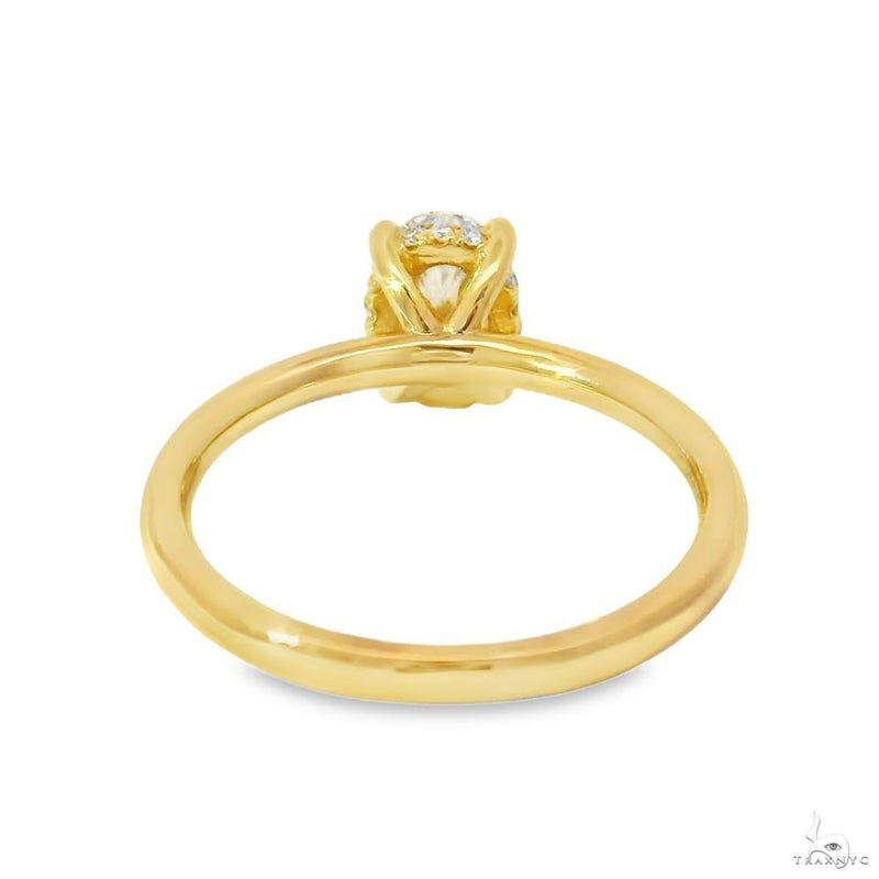 Solitaire Oval Diamond Engagement Ring (S) 70111 - Image 12