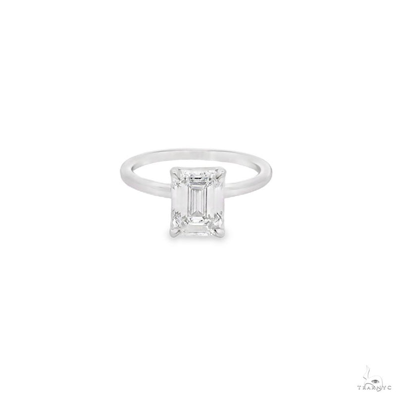 Solitaire Emerald Diamond Engagement Ring (S) 70114 - Image 1